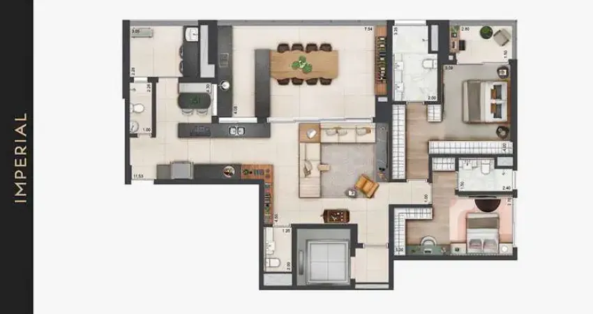 Apartamento com 3 quartos à venda na Marginal Pinheiros, Real Parque, São Paulo