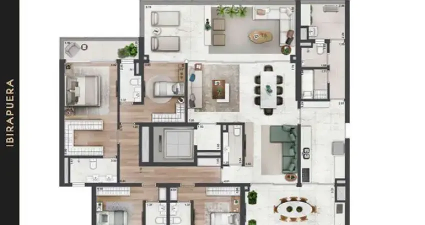 Apartamento com 3 quartos à venda na Marginal Pinheiros, Real Parque, São Paulo