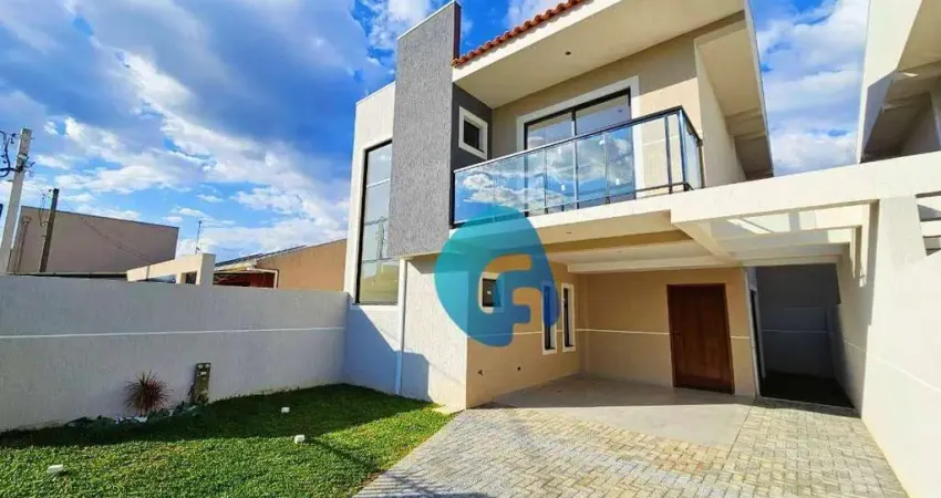 Sobrado com 3 dormitórios, 125 m² - venda por r$ 600.000,00 ou aluguel por r$ 4.001,00/mês - são marcos - são josé dos pinhais/pr