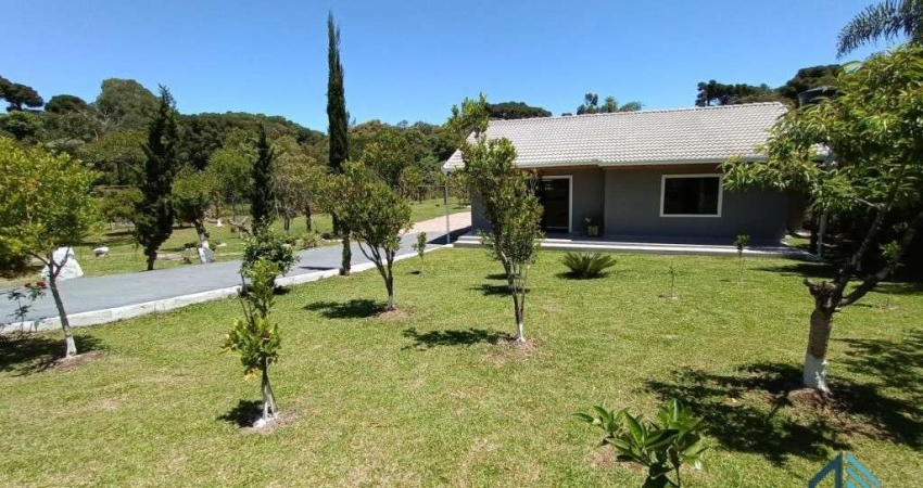 (PERMUTA) Chácara, com tanque de peixe, de várias espécies, duas casas, próximo ao centro de Contenda PR