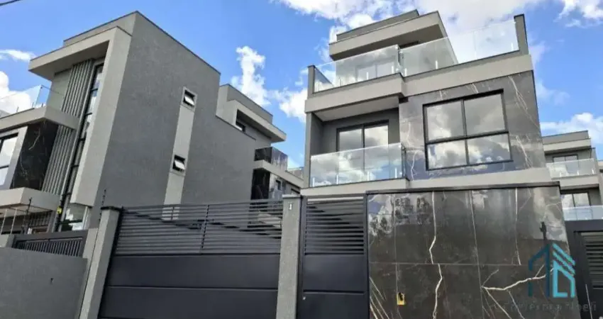 Sobrado novo 03 quartos c/suíte, sacada, ático, terraço, no bairro tingui/bacacheri em curitiba pr