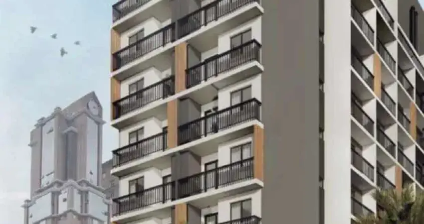 Stúdio espaço integrado quarto/sala/cozinha, 1 banheiro e com sacada privativa;