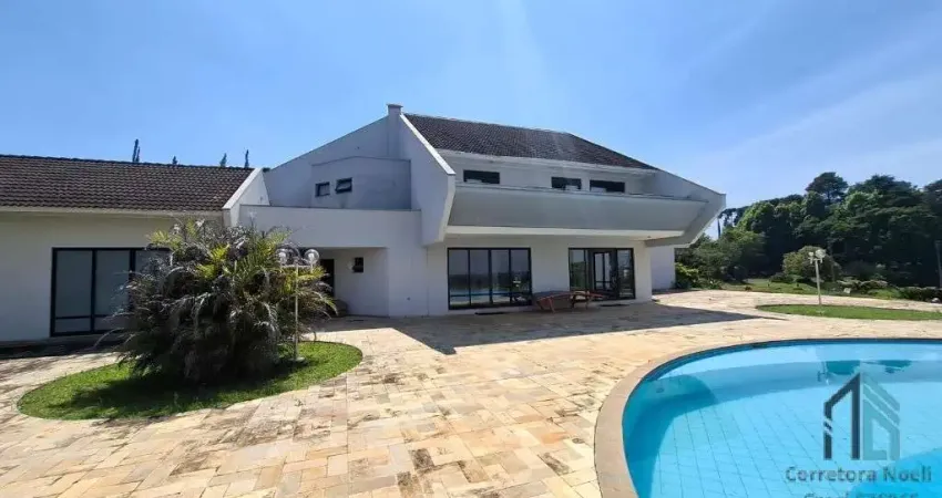 Chácara de luxo, com estrutura completa, alto padrão, 09 quartos sendo 05 suítes, em piraquara - pr