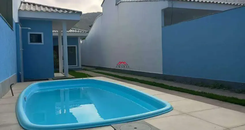 Casa residencial de 3 suítes em maricá (jardim atlântico central) — frente, 100 m²
