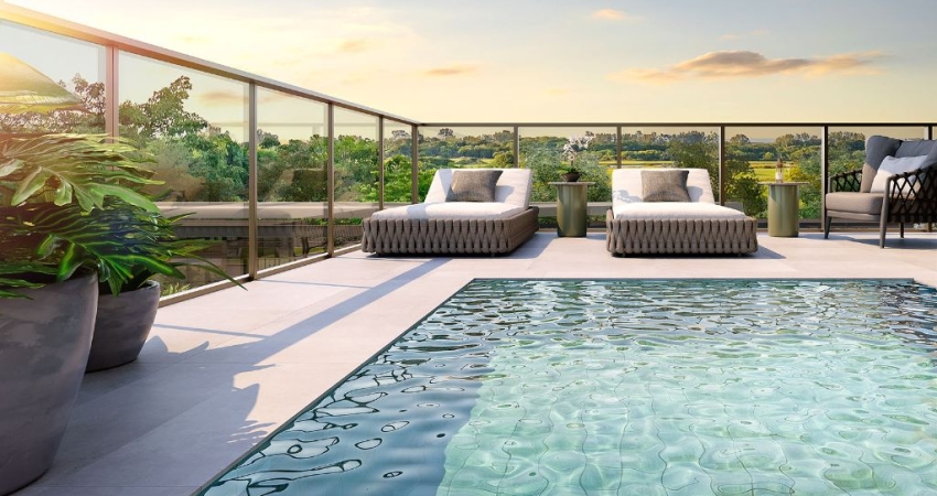 Apartamentos Garden 2 quartos a venda na Barra da Tijuca, 109m2, Epic Golf Residence, Golf Olimpico