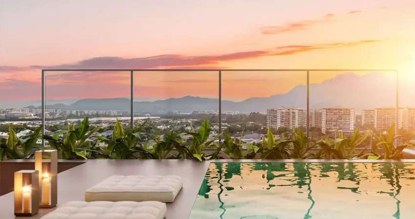 Cobertura linear 3 quartos a venda na barra da tijuca, 168m2, epic golf residence, golf olimpico