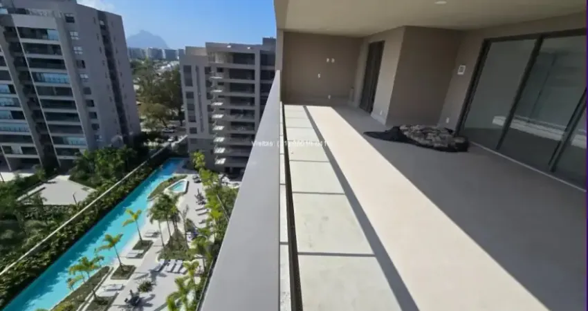 Cobertura linear com 4 quartos a venda, 415m2, barra da tijuca