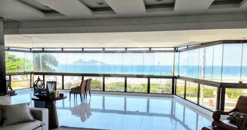 Apartamento à venda Frontal Mar na Barra da Tijuca, 3 suites, 350m2, Porteira Fechada, Praia do Pepe