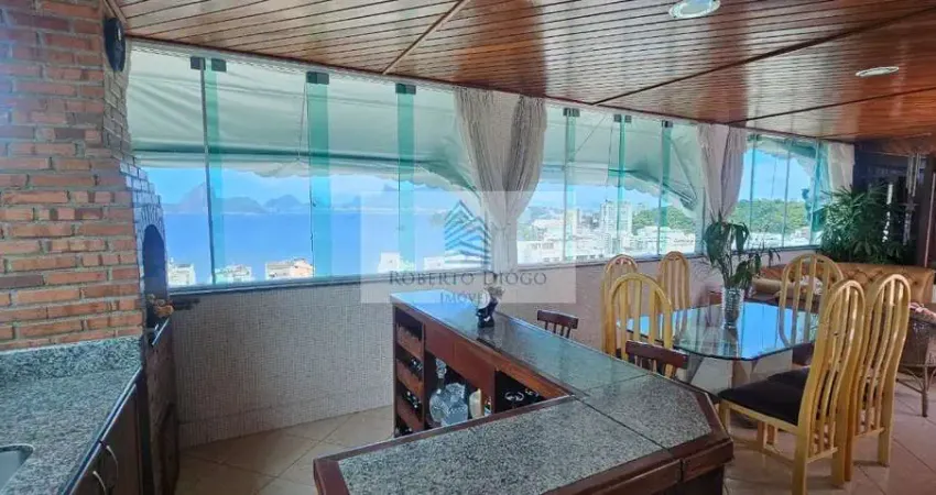 Imperdível cobertura de 3 quartos com suíte, 2 salas e 3 vagas de garagem em icaraí, niterói-rj - 233 m2 de puro luxo!