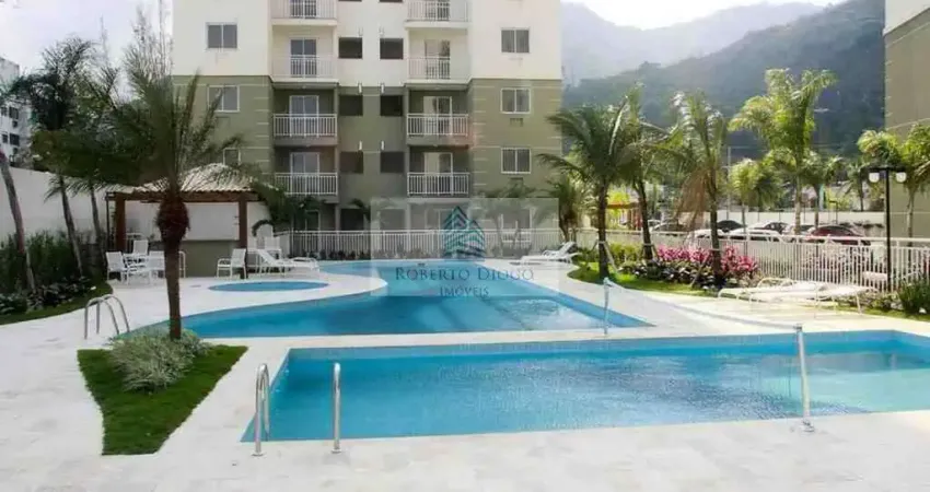 Apartamento à venda no rio de janeiro-rj, bairro camorim: 2 quartos, 1 sala, 1 banheiro, 1 vaga de garagem!