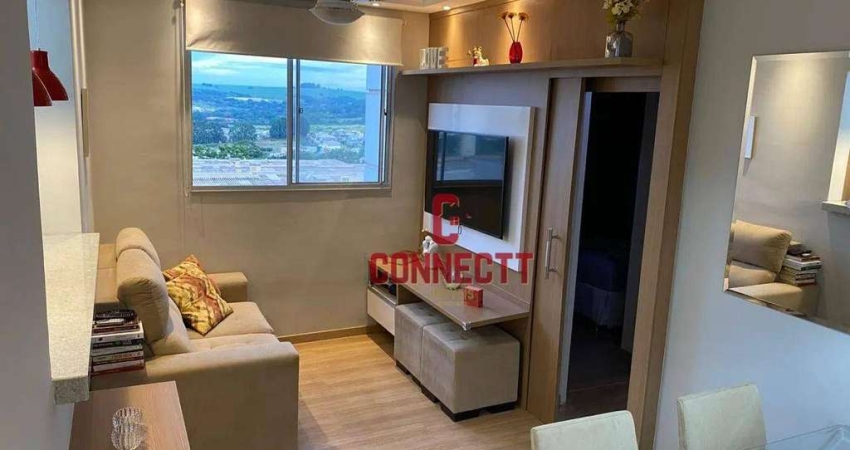 Apartamento com 2 dormitórios à venda, 48 m² por R$ 310.000,00 - Mirante Sul - Ribeirão Preto/SP