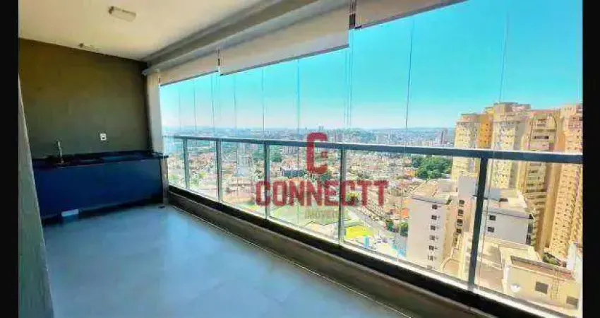 Apartamento com 1 dormitório para alugar, 52 m² Av João Fiusa Nunca Locado! - Jardim Irajá - Ribeirão Preto/SP
