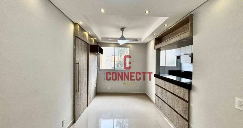 Apartamento com 2 dormitórios para alugar, 47 m² por R$ 2.066,30/mês - Reserva Sul Condomínio Resort - Ribeirão Preto/SP