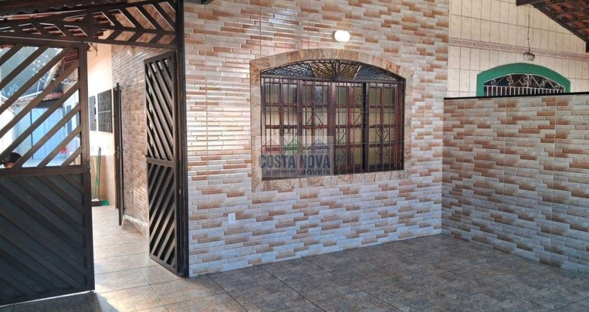 Casa com 02  Quartos para locação  de  110 m²  - Mirim - 400 mts da Praia  - Praia Grande/SP