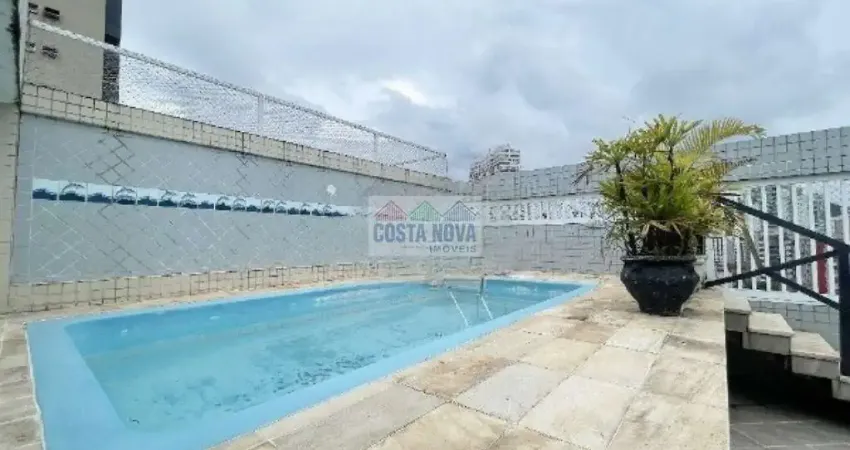 Cobertura duplex no Gonzaga, 2 dormitórios sendo 1 suíte, 3 banheiros, 3 vagas