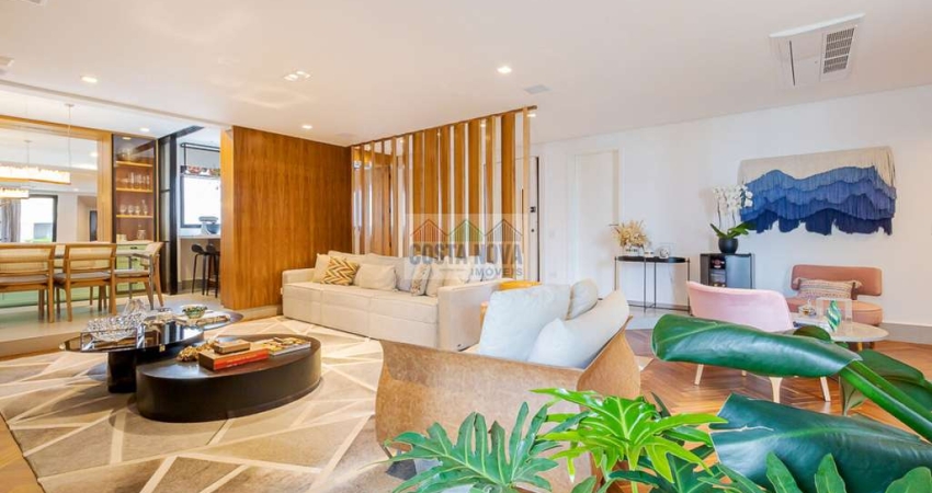 Apartamento de alto padrão à venda, com 195m², 3 suítes, terraço gourmet e 3 vagas em Higienópolis