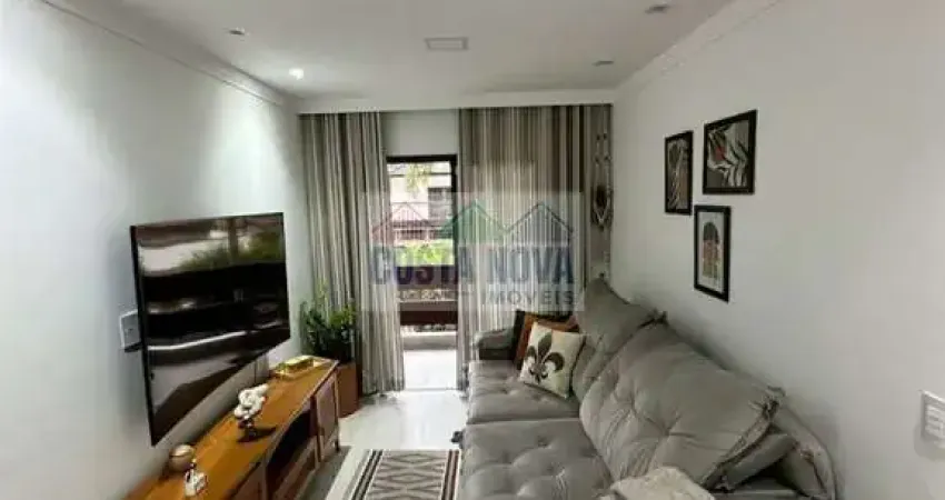 Apartamento com 3 dormitórios mobiliado na enseada. porteira fechada