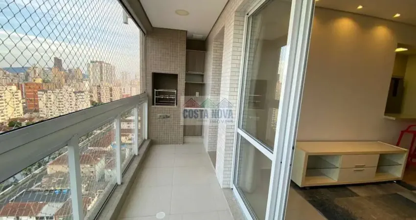 Apartamento à venda, 2 dormitórios, ótima localização no marapé, santos