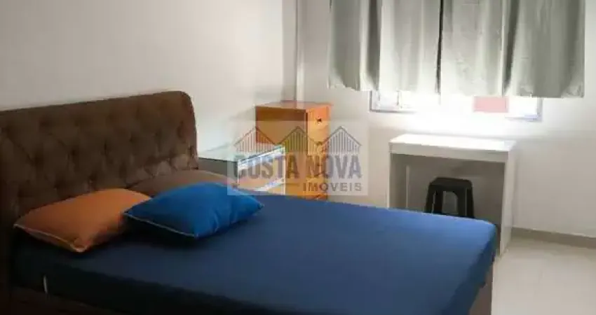 Oportunidade! apartamento 1 quarto com 52m², porteira fechada a metros da praia em são vicente!
