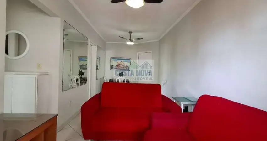 Apartamento de 1 dormitório semimobiliado com vista mar na aviação - praia grande