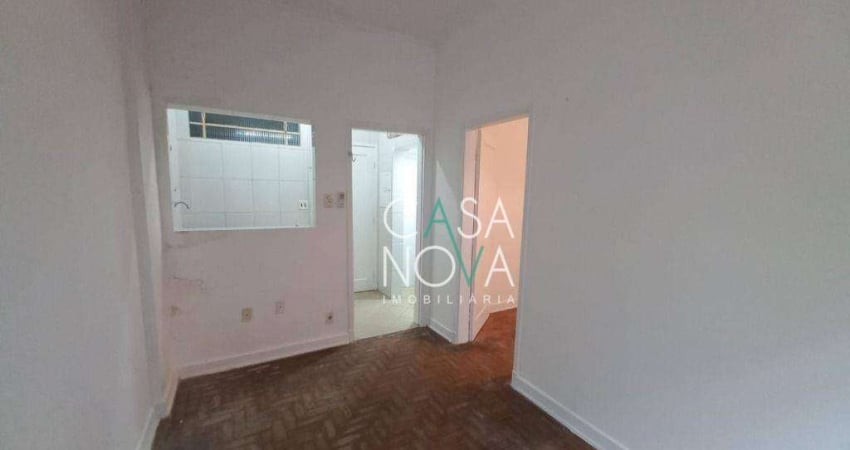Apartamento com 1 dormitório para alugar, 36 m² por R$ 1.800,00/mês - Embaré - Santos/SP