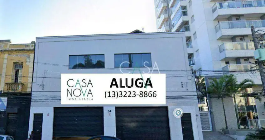 Prédio para alugar, 1200 m² por r$ 45.500,00/mês - vila matias - santos/sp