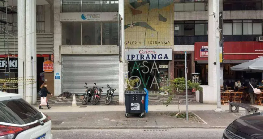 Loja, 130 m² - venda por R$ 4.500.000,00 ou aluguel por R$ 36.210,00/mês - Gonzaga - Santos/SP