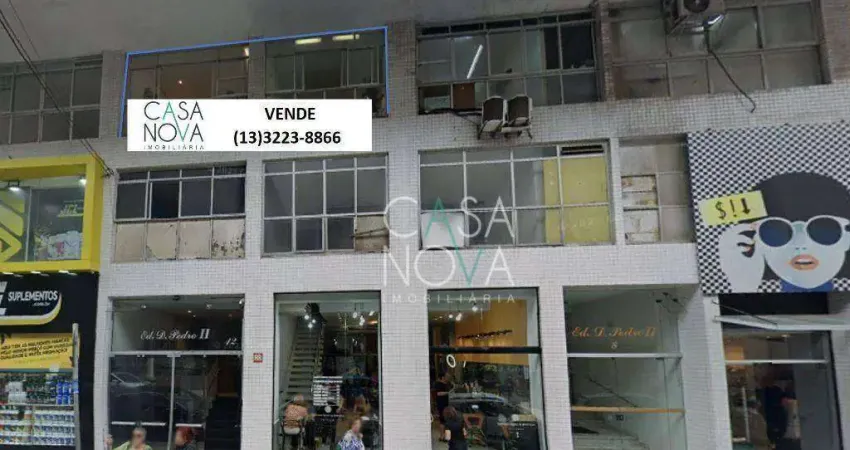 Sala comercial com 2 salas à venda na Rua Fernão Dias, Gonzaga, Santos