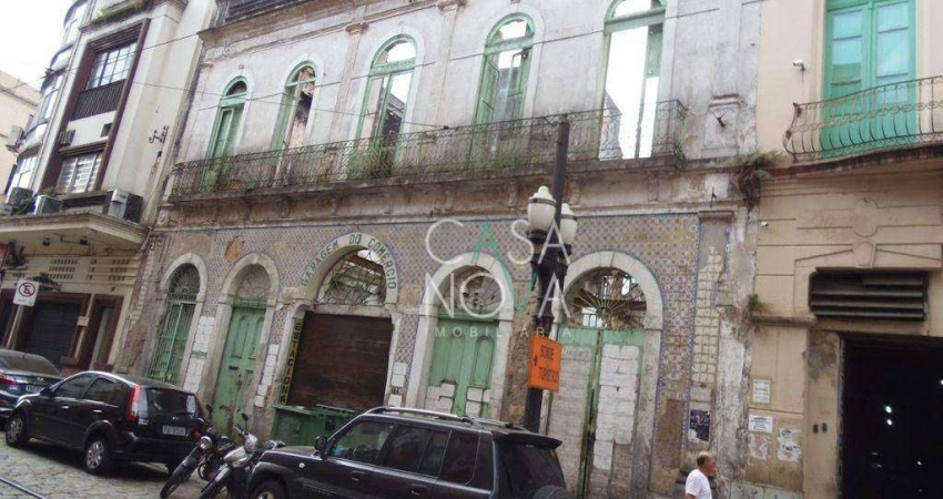 Terreno à venda, 1098 m² por R$ 4.000.000,00 - Centro - Santos/SP
