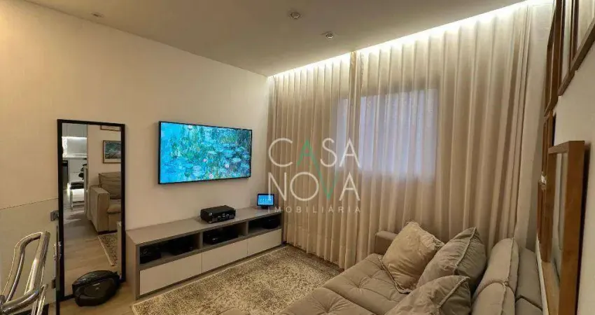 Apartamento duplex com 2 dormitórios à venda, 74 m² por r$ 980.000,00 - boqueirão - santos/sp
