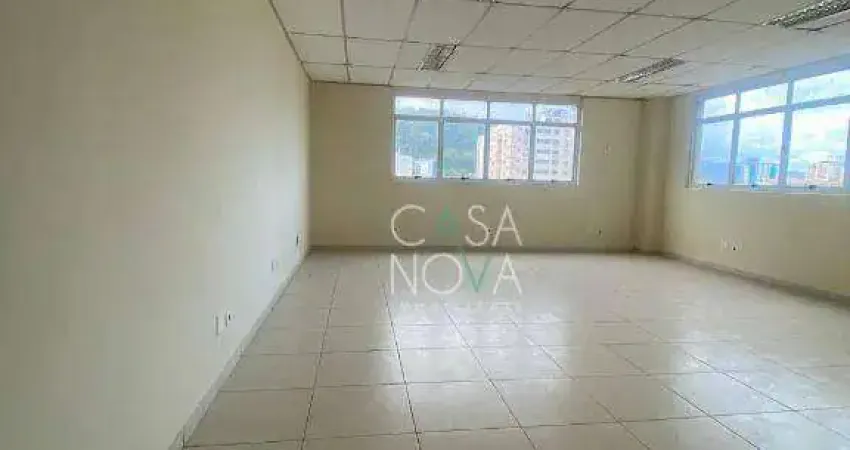 Sala para alugar, 50 m² por r$ 2.100,00/mês - vila matias - santos/sp