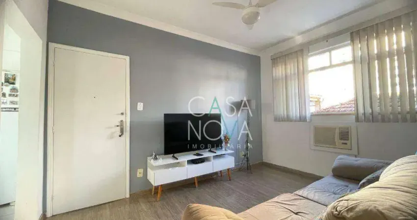 Apartamento com 2 dormitórios à venda, 60 m² por r$ 451.000,00 - embaré - santos/sp