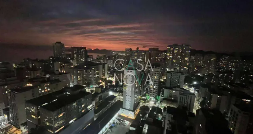 Apartamento com 1 dormitório para alugar, 99 m² por r$ 5.500,00/mês - gonzaga - santos/sp