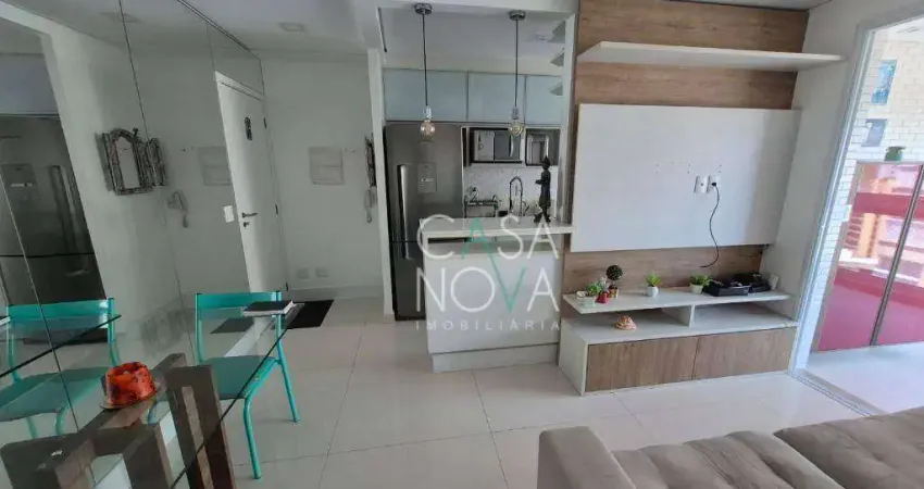Apartamento com 1 dormitório para alugar, 48 m² por r$ 4.500/mês - ponta da praia - santos/sp