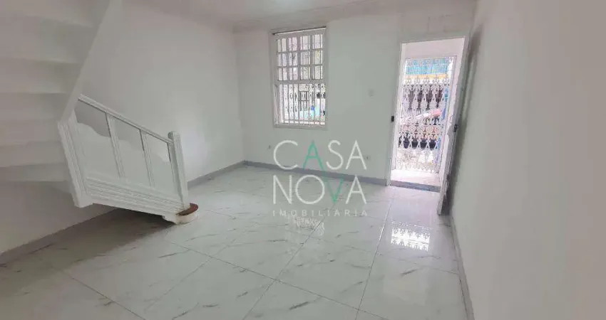 Sobrado com 2 dormitórios para alugar, 100 m² por r$ 4.000,00/mês - gonzaguinha - são vicente/sp