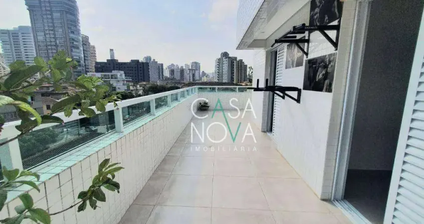 Apartamento garden com 2 dormitórios, 90 m² - venda por r$ 765.000,00 ou aluguel por r$ 5.400,00/mês - embaré - santos/sp