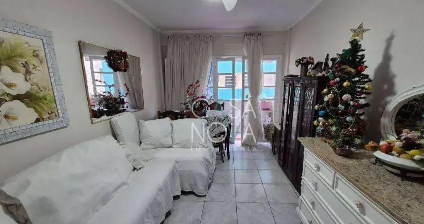Apartamento com 1 dormitório à venda, 64 m² por r$ 450.000 - ponta da praia - santos/sp