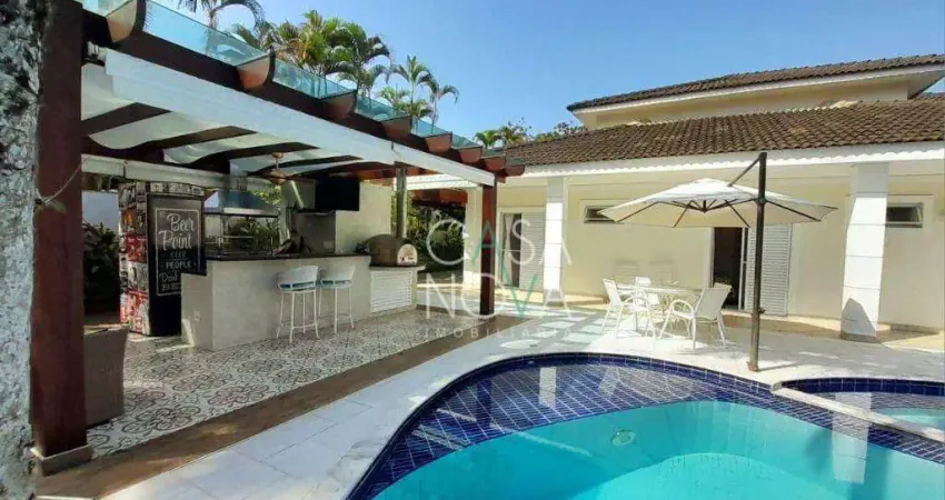 Casa com 5 dormitórios à venda, 350 m² por r$ 2.350.000,00 - balneário cidade atlântica - guarujá/sp