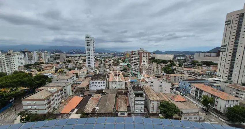 Apartamento com 1 dormitório para alugar, 50 m² por r$ 3.500/mês - ponta da praia - santos/sp