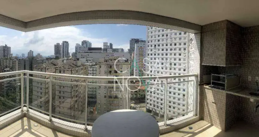 Apartamento com 3 dormitórios para alugar, 100 m² por R$ 6.500,00/mês - José Menino - Santos/SP