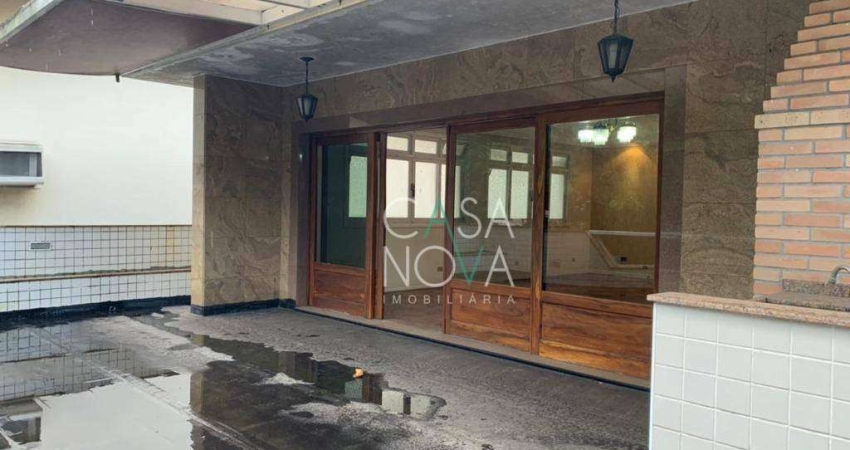 Casa com 4 dormitórios para alugar, 215 m² por R$ 6.907,46/mês - Ponta da Praia - Santos/SP