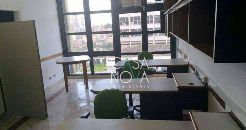 Sala comercial 45 metros quadrados - venda ou para locação por R$ 345.000 ou  R$ 2.500/mês - Centro - Santos/SP