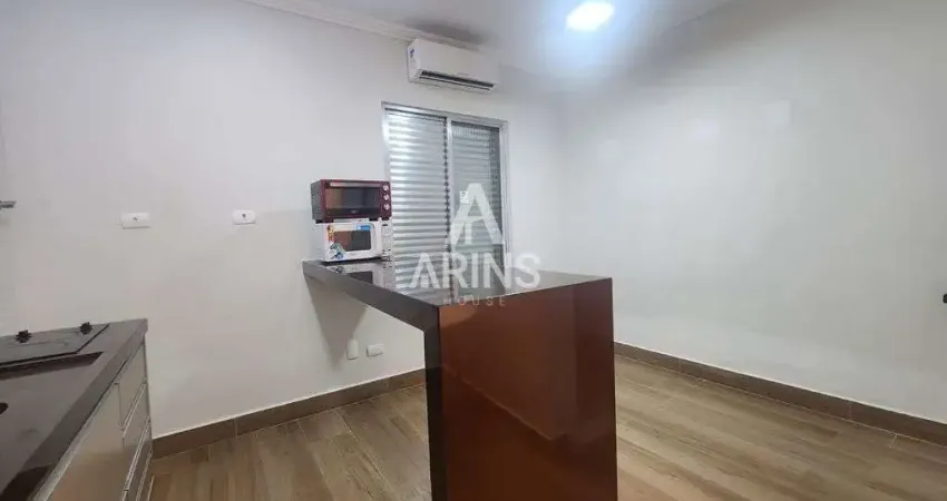 Kitnet Semi Mobiliada e Reformada para Alugar | Frente Mar no Canal 2– Santos/SP