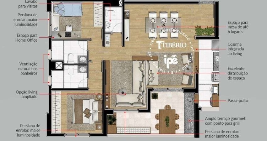 Apartamento com 3 dormitórios à venda, 94 m² por R$ 904.000,00 - Vila Augusta - Guarulhos/SP