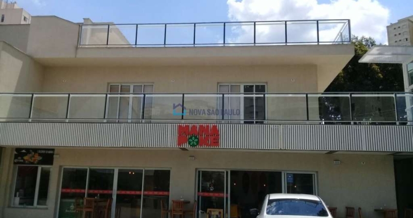 Conjunto comercial 420 m² banheiros, depósito,varanda mesanino, terraço