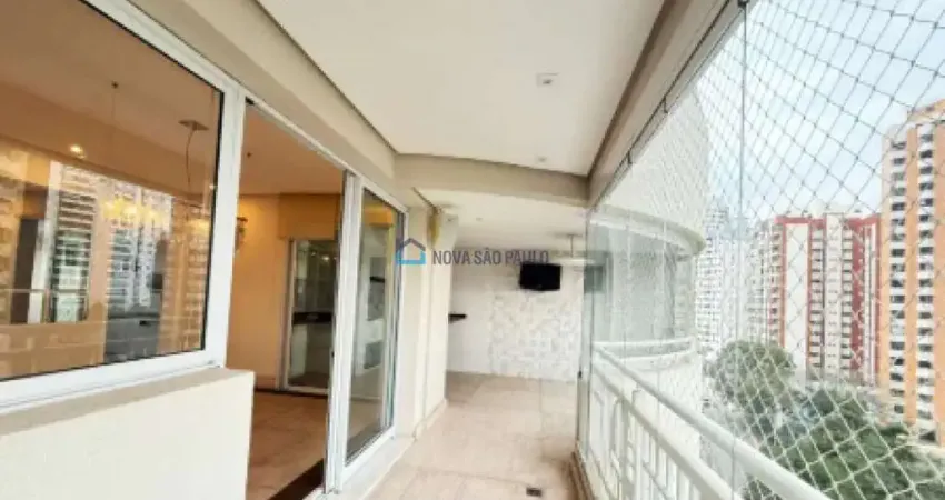 Apartamento com sacada  3 quartos sendo 3 suítes para locação na chácara klabin.