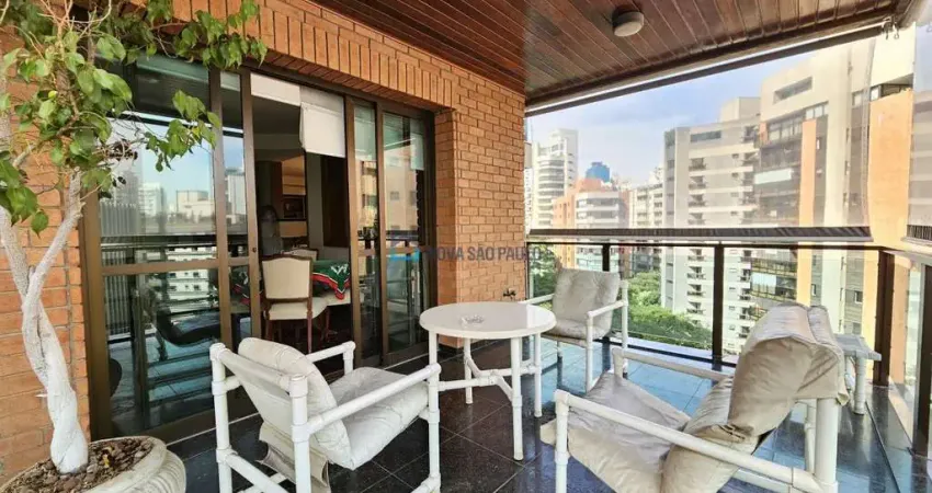 Apartamento com 340m² 4 quartos e 4 vagas à venda em moema - pássaros.