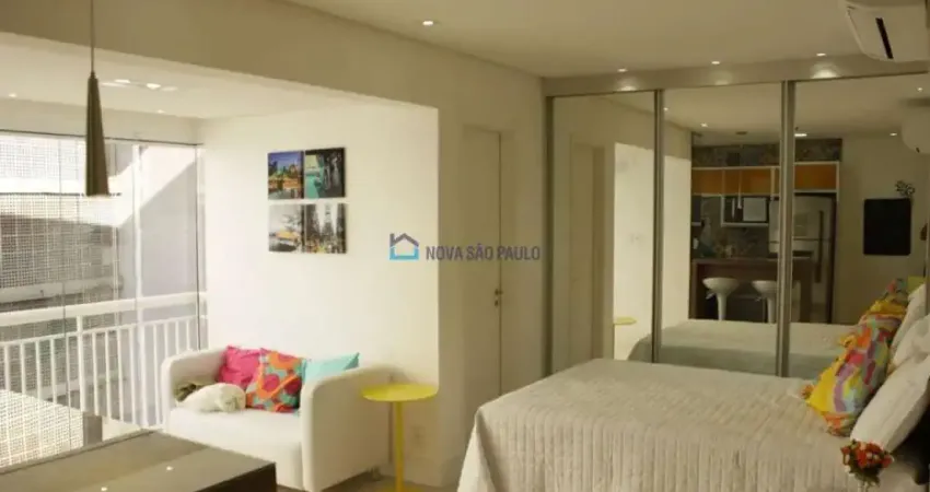 Studio semi novo mobiliado - 1 vaga - Bela Vista