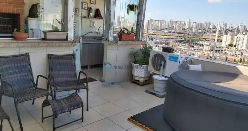Cobertura Duplex 212m² impecável, terraço Gourmet Enorme, 2 vagas!5 min a pé ao Museu Ipiranga