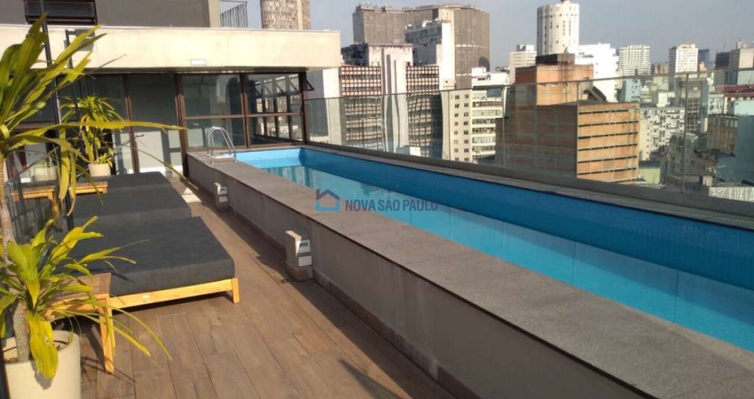 Apartamento de 1 quarto com varanda